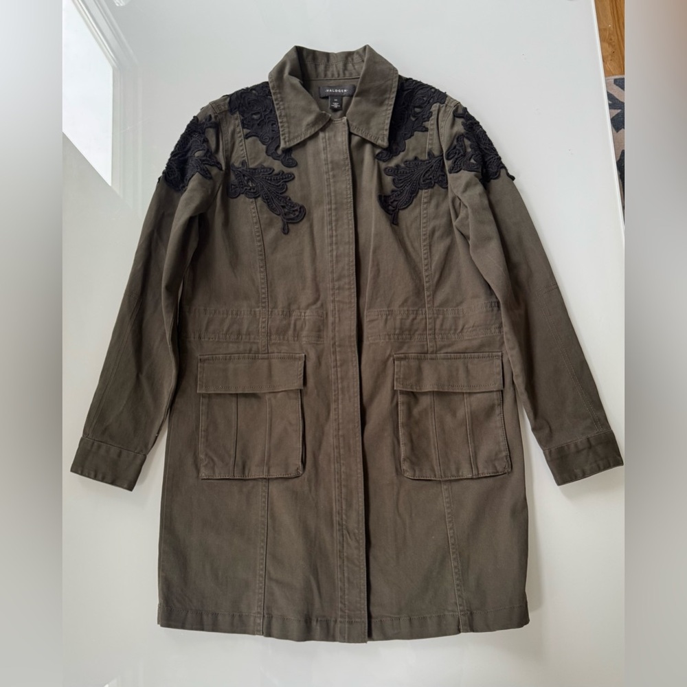 Halogen Embroidered Utility Jacket – Size XS